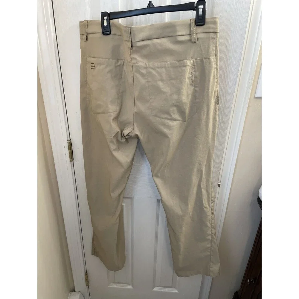 Galvin Green VENTIL8 Golf Trousers Men's 36x32 36x30.5) Beige Chino Performance